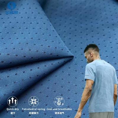 China Stain Repellent Elastic breathable knitted fabric 90 nylon 10 spandex fabric has a cool feel suitable for sports T-shirts for sale