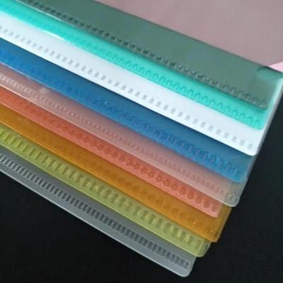 China PP Customized Various Colors E310 A4 L Shape File Folder PP Single Page Plastic Pocket Folder A4 for sale