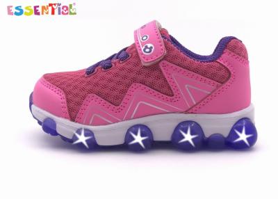 China Baby Girls Rechargeable Light Up Shoes / Flashing Light Trainers 1 - 5 Year Old for sale