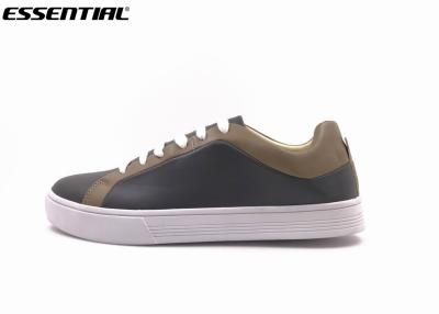 China El satén ata color superior de la PU TPR Outsole Brown de los calzados informales de la juventud de los muchachos en venta