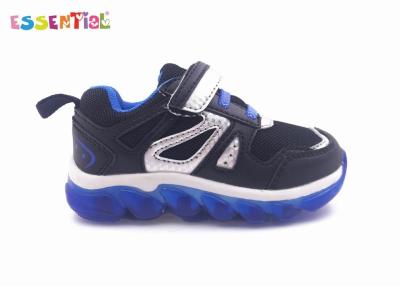 China Boys Light Up Running Shoes Synthetic And Mesh Upper Translucent Bottom for sale