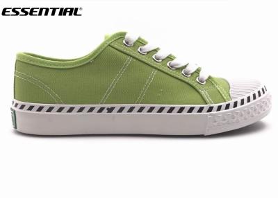 China Vulcanized Ladies Canvas Shoes Womens Casual Sneakers With Lace Up Style for sale