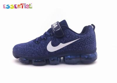 China Flyknit Material Boys Running Shoes Slip On Flexible Air Cushion Outsole for sale