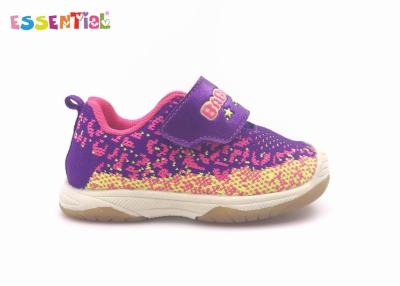 China Flyknit Upper Material Youth Sports Shoes Flexible Black TPR Traction Outsole for sale