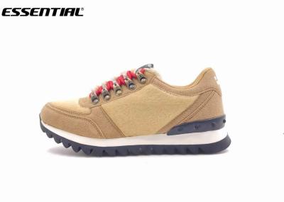 China Fashion Lace Up Ladies Casual Shoes With Metal Buckles Imi Suede And Fur Upper for sale