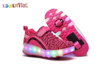 China Los zapatos del rodillo de la rueda del LED, encienden para arriba los zapatos del rodillo con el material del forro de malla en venta