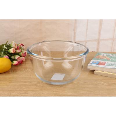 China Viable Made in China Borosilicate Transparent Salad Bowl Easy to Clean Salad Bowl for sale