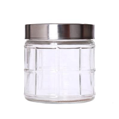 China Wide mouth 8O 16OZ 600ml clear diamond boba tea drinking glass mason jar sustainable food storage with lid and straw for sale