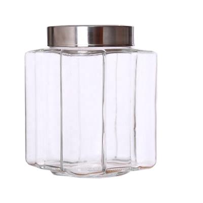 China Best Selling Viable Clear Kitchen Food Borosilicate 500/800/1200ml Glass Jar Set With Cork Ball Stopper Lid Storage Bottles Wooden Jars for sale