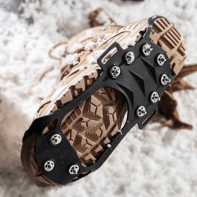 China Hot Selling Amazon Safety Camping Climb Ice Crampon Anti-Skid Grips Pair Customized Size And Logo Snow Spike Snow Chain For Shoes for sale