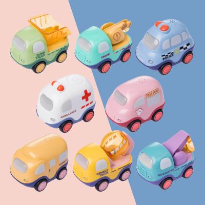 China Pull Out Car Free Sample Model Cartoon Good Selling Mini Kids Cars Toys Shaft Battery Leaked Friction Car Model Toy Vehicles for sale