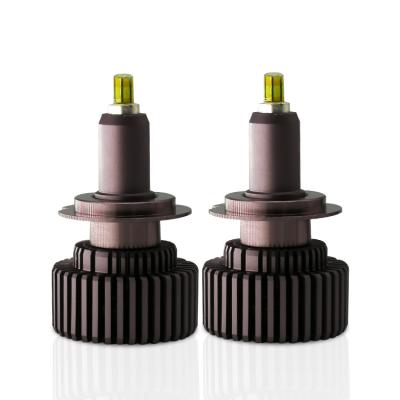 China Aluminum Car Headlight 6000K 5000LM 6 sides H7 H4 H11 cooling fans 360 degree lighting led headlight for sale