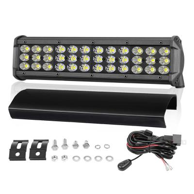 China Hot New Sale 12 Inch 72W LED Spot Flood Light 4X4 Bull Car LED Light Bar For SUV 12 Inch 4x4 Bull Auto Car Led Light Bar for sale