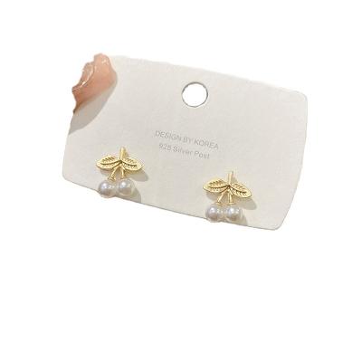 China FASHIONABLE Retro Small Silver S925 Needle Perfume Pearl Ear Stud Ear Stud Femininity for sale