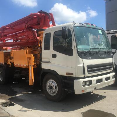 China Farms used concrete pump truck schwing good condition with isuzu chassis for sale for sale