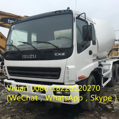 China Construction Industry Used Good Working Second Hand Isuzu Concrete Mixer Truck For Sale for sale