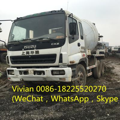 China Construction Industry Used Isuzu 6*4 Concrete Mixer Truck 12ton Cement Mixer For Sale for sale