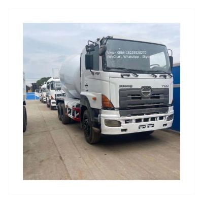 China Original Construction Industry Hino 700 Concrete Mixer Truck Second Hand Machinery For Sale for sale