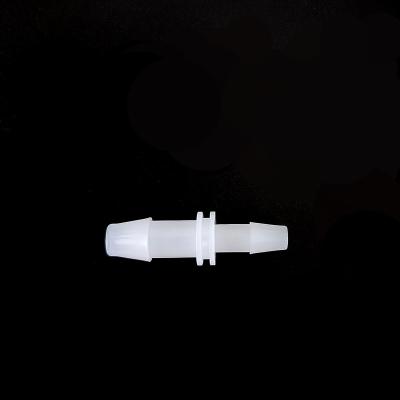 China Straight Analysis 4.8x6.4mm PVDF Ozone Connector PP Reducer Pipe Barb Fitting for sale