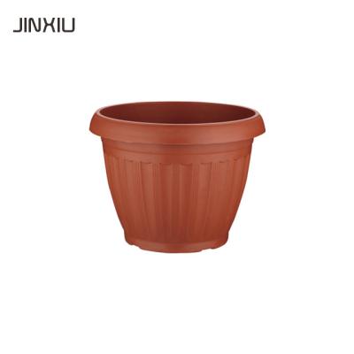 China Round Nursery Flower Garden Planters Plastic Flower Pots Eco - Friendly for sale