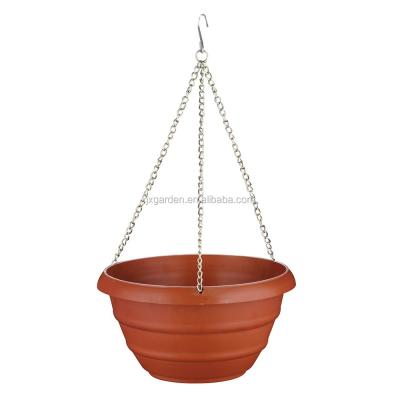 China Morden Plastic Hanging Flower Pot Baskets Plastic Hanging Flower Pots for sale