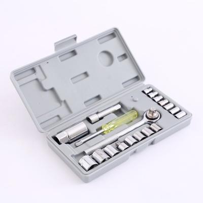 China Repair 21pcs Socket Wrench Set General Household Hand Tool Mini Socket Tool Box for Hardware Repairing for sale