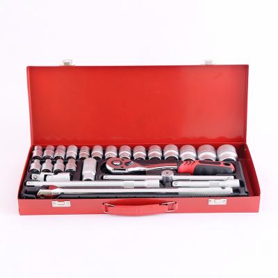 China Repair China Made Professional 25pcs Socket Set Hardware Toolbox Kits Rachet Socket Set for Repair for sale