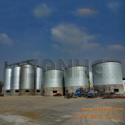 China steel cone Grain Storage Steel Bin assembly with hot galvanized steel plate for sale