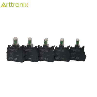 China ZBVB5 Harmony Light Block Head Push Button Switches Amber Integral LED, ZBVB5 DC to AC 24V for sale