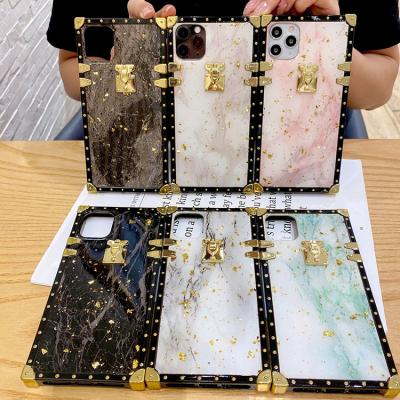 China Anti-drop Sparkle Glitter Cell Phones Case For iphone 11 12 pro epoxy plus XR 7 8 Max Designer With Ring Holder for sale