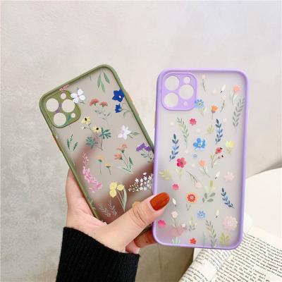 China Hot Sale Flower Dirt-resistant Phone Case For iPhone 7 8 Plus Custom Design Mobile Covers For iPhone XS XR 11 Pro Max for sale