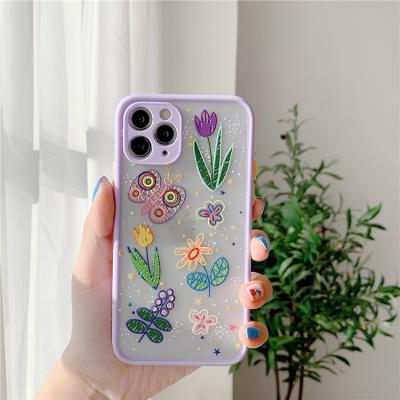 China Cute Dirt-resistant Phone Cases Cover Shockproof Flower For iPhone 7/8 Plus XR XS Phone Case For iPhone 11 Pro Max for sale