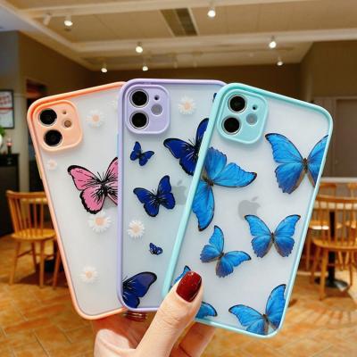 China Dirt-resistant cute phone cases shockproof cover butterfly for iphone 7/8 plus XR XS phone case for iphone 11 12 pro max for sale