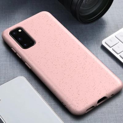 China Biodegradable Shockproof Wheat Straw Phone Case For Samsung s 22 ultra 5g S21 ultra S20 A12 A32 custom logo for samsung s22 ultra case for sale