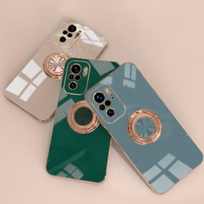 China Anti-fall trend phone case for Xiaomi 11 pro 10 phone case for Redmi note9 10 pro K40 with ring TPU bracket plating K30 for sale