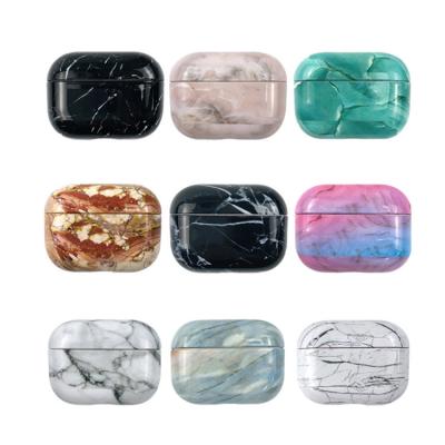 China Fashiontable IMD Luxury Marble Waterproof For Shining Earphone Case Women GEN 3 Pro Airpods Case Cover for sale