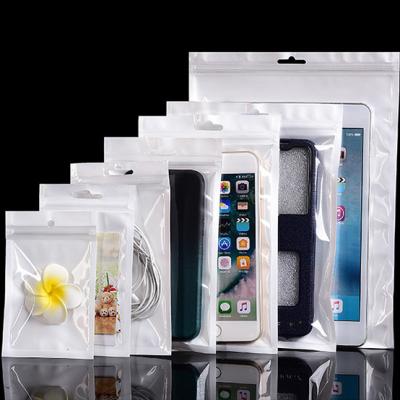 China Fanshion Single Clear Plastic PVC Zipper Lock For Phone Case USB Cable Package Bag Retail Packing Pouch For Mobile Cell Phone Cases for sale