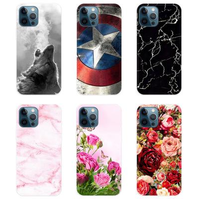 China Dirt-resistant Fashion Custom Design Clear Silicone Phone Cases For iPhone 12 Max XR XS TPU Printed Back Cover for sale