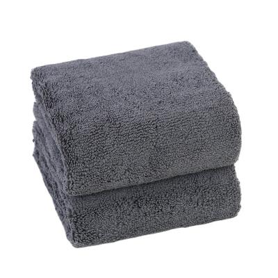 China Long and Short Pile Microfiber Towel 400gsm Microfiber Super Absorbent Magic Edgeless Cleaning Cloth Durable for Car Wash for sale