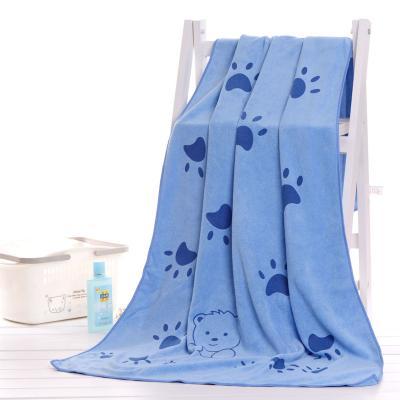 China China Factory Wholesale Custom Hot Sale High Quality Microfiber Kids Bath Towel Animal Printing Set QUICK DRY for sale