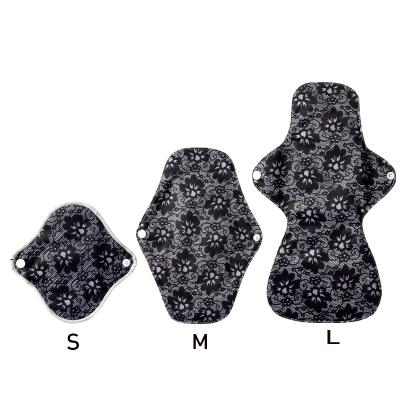 China Charcoal Sanitary Napkin Cloth Maternity Pads Washable Reusable Bamboo Menstrual Postpartum Pads Cloth Maternity Pads for Pregn LY2-W-2 for sale