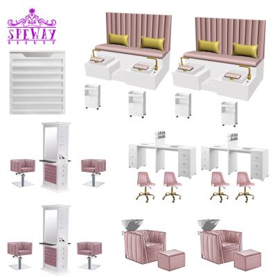 China 2021 Hot Luxury Luxury Speway Massage Manicure Pedicure Spa Chair For Nail Salon for sale