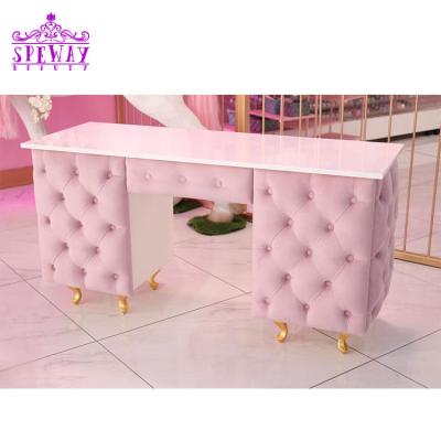 China 2021 Modern The Hottest Simple Royal Nail Manicure Table With Exhaust Fan for sale