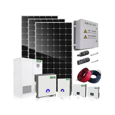 China Industrial/home solar power system home 5KW 6kw 8kw 10kw solar power grid attached solar power system for sale