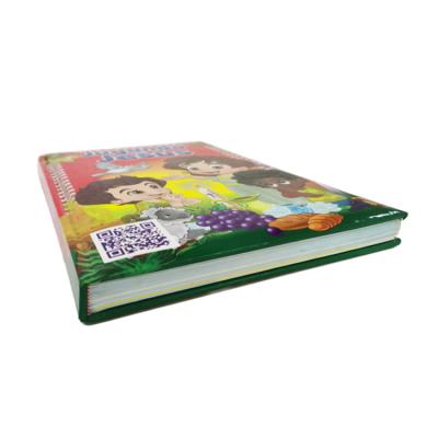 China paper & Printing Hard Story Paper Book Children Kids Book Cardboard Cover Colorful Recycled Paper Book With Ribbon Mark Can Be Customized for sale