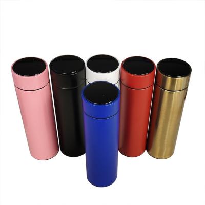 China Hot Sale Business Increasing Stainless Steel Vacuum Led Temperature Control Smart Insulated Water Bottle for sale