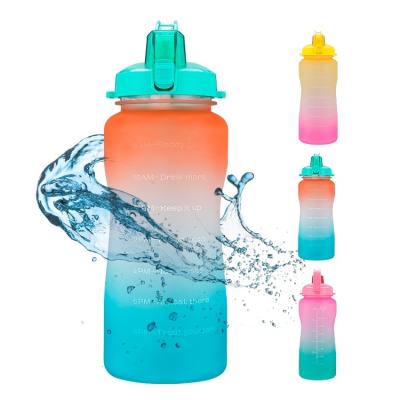 China High Performance Leak Proof 64oz Gradient Single Stocked Petg Water Bottle Gym Sports Plastic Water Bottle for sale