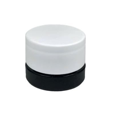 China Long Lasting Wholesale Concentrate Oil - 7ml High Quality Black Glass Jar With Child Resistant Caps for sale