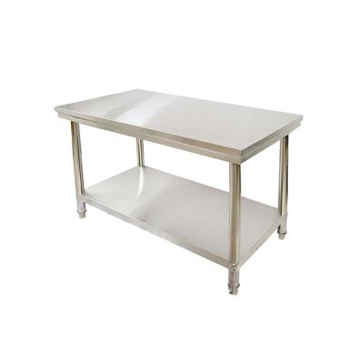 China Commercial kitchen Commercial Restaurant Kitchen Table Stainless Steel Kitchen Work Table With Under Shelf for sale