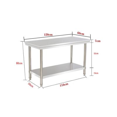 China Commercial kitchen New Arrival Stainless Steel Dining Table Dining Table Stainless Steel Work for sale